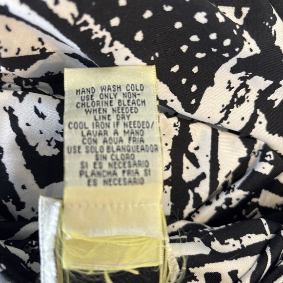 Ice Womens Jersey Knit Midi Dress 2X Geometric Beaded Resort Cruise Stretch - Picture 9 of 9